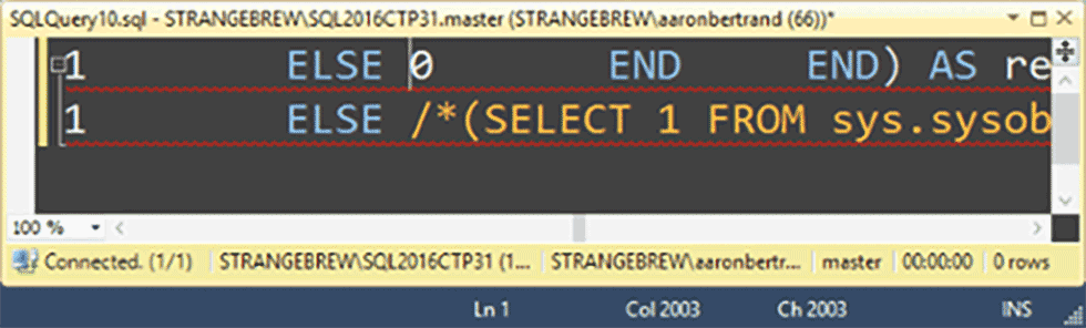 Spotting changes in object definitions