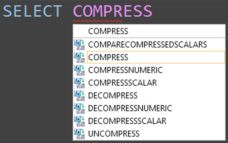 New COMPRESS functions